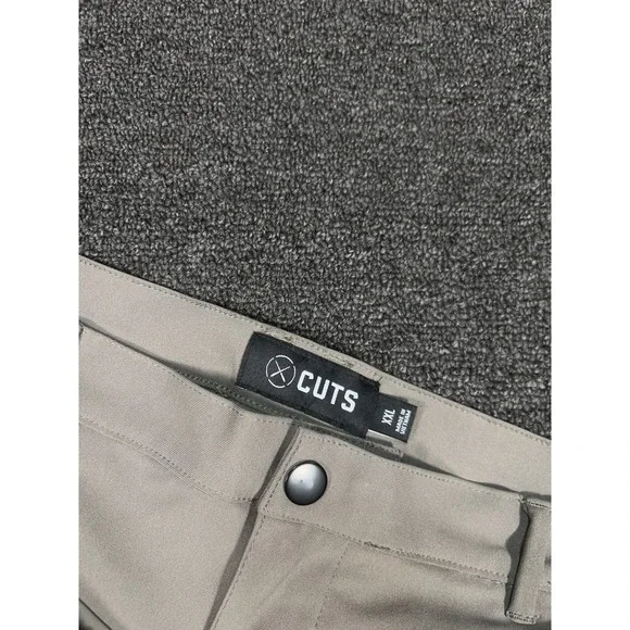 Cuts AO Joggers Men 2XL Brown Performance Stretch Athleisure Gym Workout - Picture 4 of 10